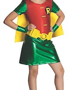 Teen Titans Child's Robin Costume Dress, Medium