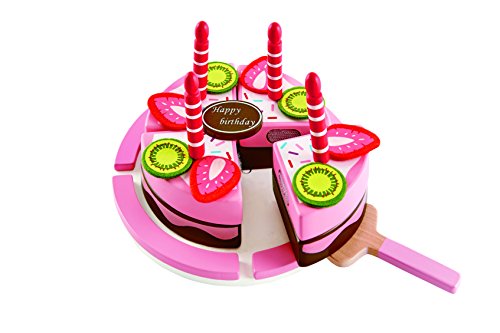 Hape Double Flavored Birthday Cake Kid's Wooden Play Kitchen Toys and Accessories