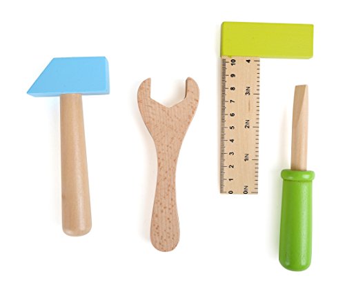 Small Foot Wooden Toys Tool Belt & Accessories Adjustable playset for Kids Designed for Children 3+