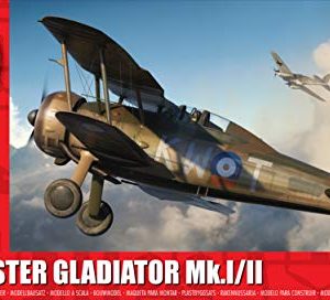 Airfix Gloster Gladiator MK I/MK II 1:72 WWII Military Aviation Plastic Model Kit A02052A