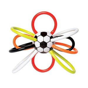 Manhattan Toy Soccer Winkel Rattle and Sensory Teether Baby Toy