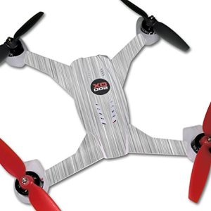 MightySkins Skin Compatible with Blade 200QX Quadcopter Drone wrap Cover Sticker Skins Steel