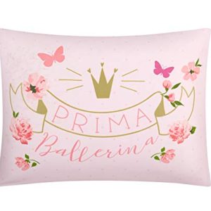 Heritage Kids Prima Ballerina All Season Machine Washable Alternative Pink Ultra Soft Lightweight Microfiber Comforter Set, Full