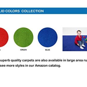 Learning Carpets Solid Color Square Carpet, Three Colors