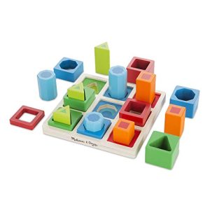 Melissa & Doug Shape Sequence Sorting Set (Wooden Toy, Great Gift for Girls and Boys - Best for 3, 4, 5, and 6 Year Olds)