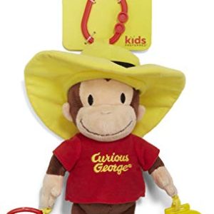 KIDS PREFERRED Curious George Pull-Down Plush Baby Activity Toy