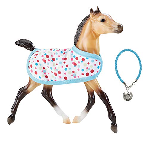 Breyer Traditional Series Milo - Foal with Friendship Bracelet | Model Horse Toy | 7.5" x 7.5" | 1:9 Scale | Model # 1795