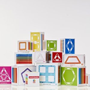 Magformers Pentagon 12 Pieces Rainbow Colors, Educational Magnetic Geometric Shapes Tiles Building STEM Toy Set Ages 3+