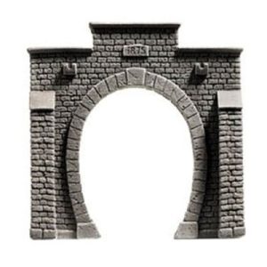 Noch 34851 Tunnel Portal Single Gray N Scale Model Kit