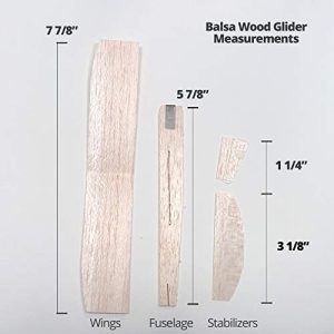 S&S Worldwide 25-1 PK36 Balsa-Wood Top Gun Glider Model Plane (Pack of 36)
