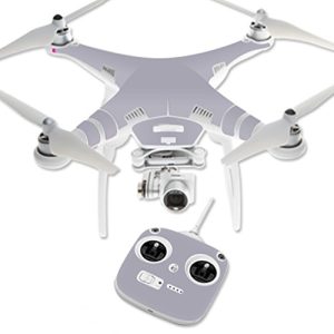 MightySkins Skin Compatible with DJI Phantom 3 Standard Quadcopter Drone wrap Cover Sticker Skins Solid Gray