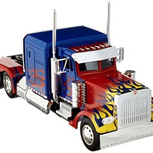 Optimus Prime Truck with Robot on Chassis from Transformers Movie Hollywood Rides Series Diecast Model by Jada 30446