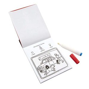 Melissa & Doug On The Go ColorBlast No-Mess Coloring Pad, Vehicles (24 Color-Reveal Pictures, Invisible Ink Marker, Great Gift for Girls and Boys – Best for 3, 4, 5, 6, 7 and 8 Year Olds)
