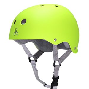 Triple Eight Sweatsaver Liner Skateboarding Helmet, Zest Rubber, Small