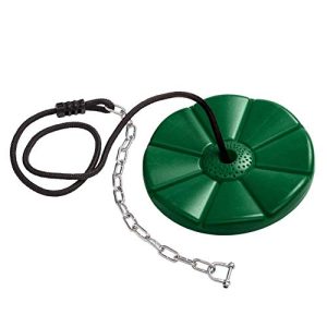 Blue Rabbit Play Disc Monkey Swing with Rope/Chain for Falcon Zip Line, Green