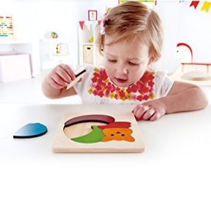 Hape George Luck Rainbow Cat Wood Puzzle (7 Piece)