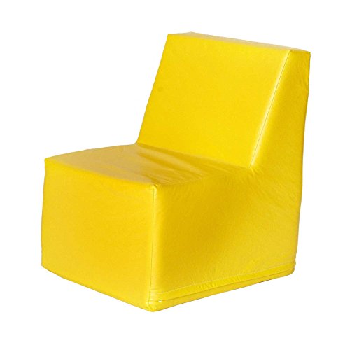 Foamnasium Straight Back Chair, Yellow