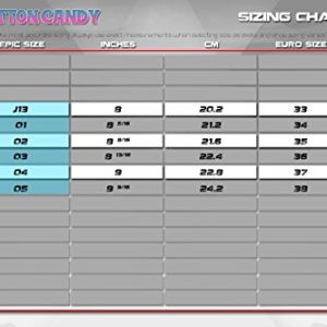 New! Epic Cotton Candy Quad Roller Skates w/2 Pr. Laces (Pink & Blue)