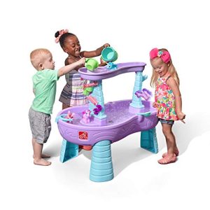 Step2 Rain Showers & Unicorns Water Table | Kids Purple Water Play Table with 13-Pc Unicorn Accessory Set
