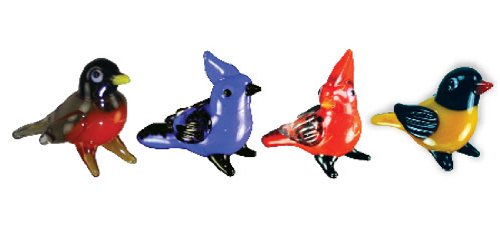 Looking Glass Miniature Collectible - Robin / Blue Jay / Cardinal / Oriole (4-Pack)