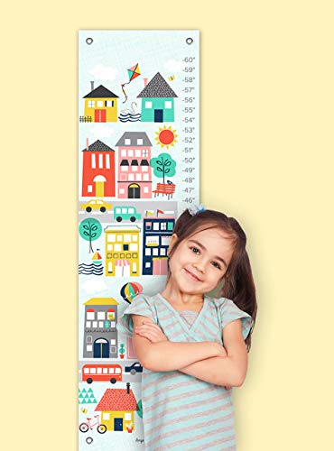 Oopsy Daisy Growth Charts Trip to The City by Ampersand Design Studio, 12 by 42-Inch