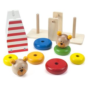 Wooden Wonders Balancing Bears Ring Stacker See-Saw by Imagination Generation