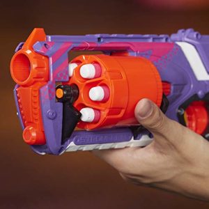 Strongarm Nerf N-Strike Elite Toy Blaster with Rotating Barrel, Slam Fire, and 6 Official Nerf Elite Darts for Kids, Teens, and Adults (Amazon Exclusive)