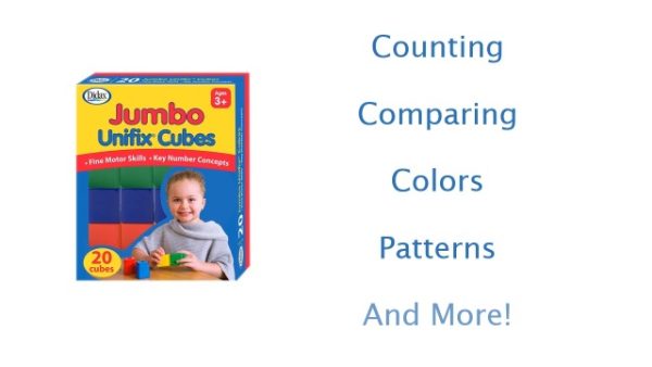 Didax Jumbo Alphabet Unifix Cubes, Set of 30