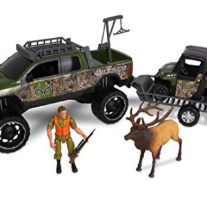 NKOK 1: 18 Realtree 9Piece Ram 1500 Rebel & Polaris Ranger Elk Hunting Playset