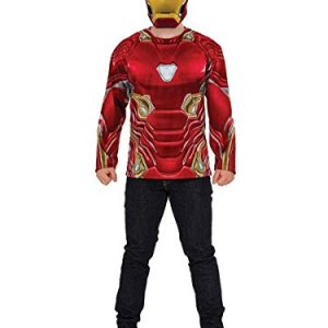 Rubie's Men's Marvel Avengers Infinity War Iron Man Costume Top and Mask, Standard