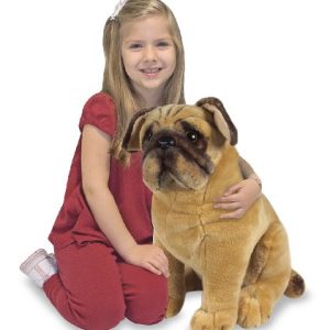 Melissa & Doug Pug Dog (Lifelike Stuffed Animal, Great Gift for Girls and Boys - Best for 3, 4, 5 Year Olds and Up)