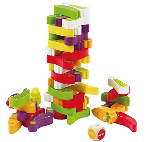 Award Winning Hape Stacking Veggies Kid's Wooden Skill Learning Game
