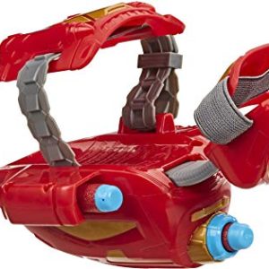 Avengers NERF Power Moves Marvel Iron Man Repulsor Blast Gauntlet NERF Dart-Launching Toy for Kids Roleplay, Toys for Kids Ages 5 and Up