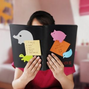 Siconi Collection 1.8" Piggy Sticky Pads, Pink (3-Pack)