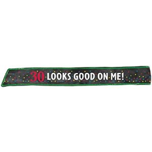 30th Birthday Fabric Sash