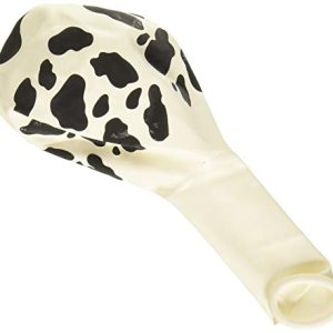 Amscan 110420 Party Supplies Cow Print Latex Balloons (6 ct), One Size, Multi Color
