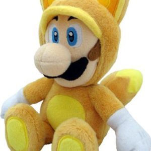 Little Buddy Official Super Mario Plush Kitsune Fox Luigi, 9-Inch
