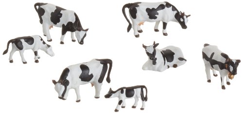 Noch 15721 Black-White Cows 7/ H0 Scale Figures