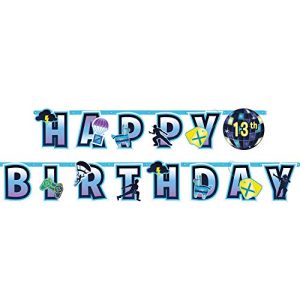 Battle Royal' Jumbo Add-An-Age Letter Party Banner Kit, 25 Pc.