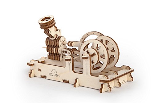 S.T.E.A.M. Line Toys UGears Mechanical Models 3-D Wooden Puzzle - Mechanical Pneumatic Engine