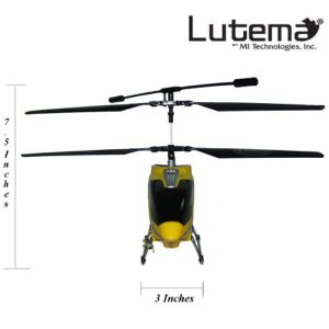 Lutema Mid-Sized 3.5CH Remote Control Helicopter, Yellow