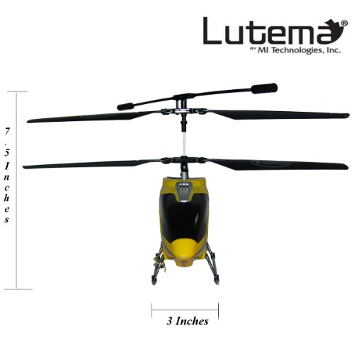 Lutema Mid-Sized 3.5CH Remote Control Helicopter, Yellow
