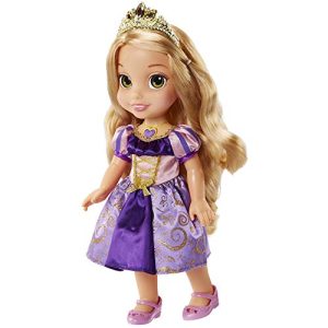 Disney Princess Rapunzel Doll Disney's Tangled Princess Sing & Shimmer Toddler Doll, Rapunzel Sings “I See The Light” When You Press Her Jeweled Necklace [Amazon Exclusive]