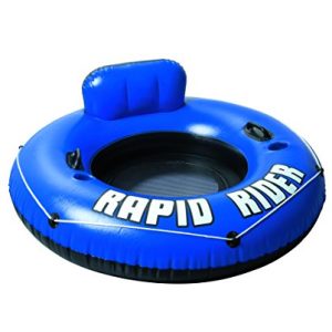 Bestway CoolerZ Rapid Rider Inflatable Tube w/ Backrest | Inflatable Pool Float Includes 2 Cupholders and Heavy-Duty Handles | Great for Adults and Kids
