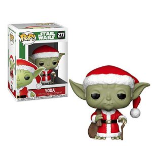 Funko Pop Star Wars: Holiday - Santa Yoda Collectible Figure, Multicolor