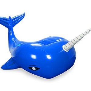 Mimosa Inc Narwhal Whale Inflatable Premium Quality Giant Size Pool Float