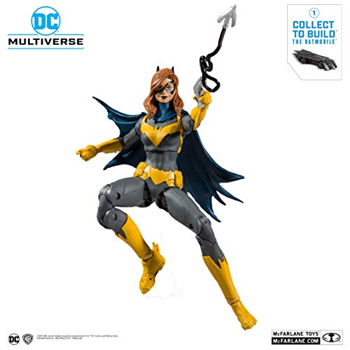 McFarlane Toys DC Multiverse Batgirl: Art of The Crime Action Figure with Build-A Rebirth Batmobile (Piece 1)