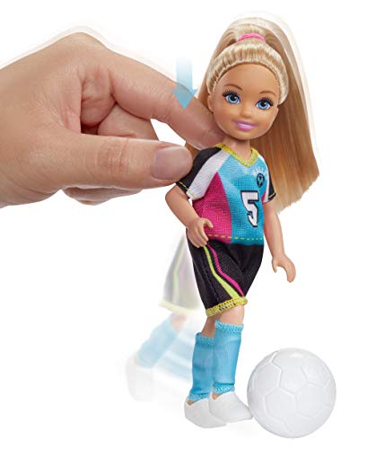 Barbie Dreamhouse Adventures 6-inch Chelsea Doll with Soccer Playset and Accessories