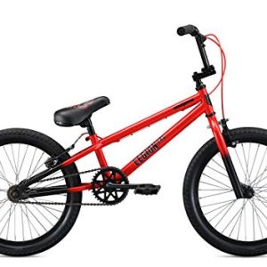 Mongoose Legion Sidewalk Freestyle BMX Bike for Kids, Children and Beginner-Level Riders, Featuring Hi-Ten Steel Frame, Micro Drive 25x9T or 36x16T BMX Gearing, and 16-18-20-Inch Wheels