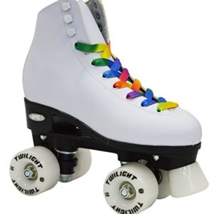 Epic Skates Epic Allure Light-Up Quad Roller Skates, White
